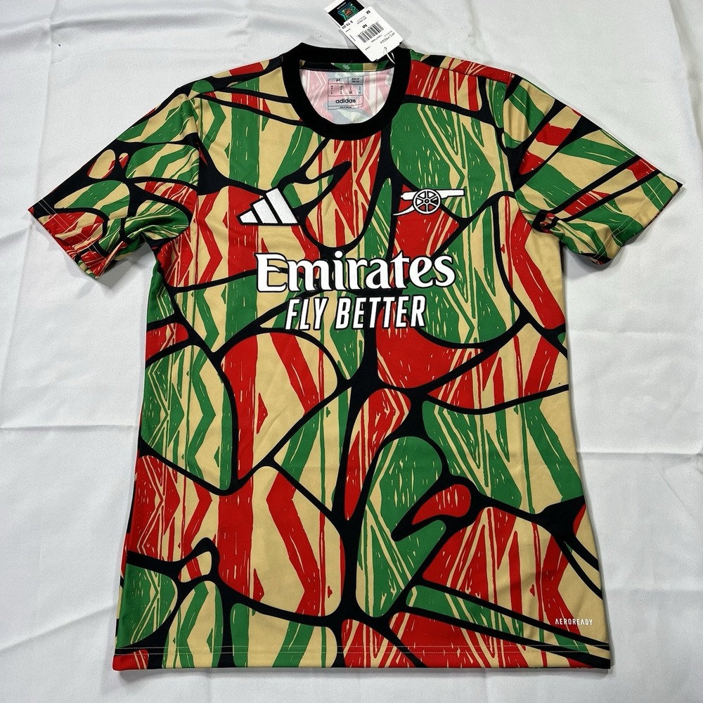 Adidas Arsenal 2024/25 Pre Match Soccer Jersey Mens Size Medium IS9996